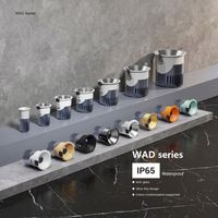 Downlight LED encastré en aluminium 12W, CCT 5000K, dimmable, IP65, CRI Ra97, haute efficacité, angle de faisceau 15-55°, garantie 3 ans