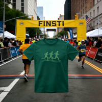 T-shirt de course à logo OEM, t-shirt de sport en polyester à séchage rapide, impression intégrale, t-shirts athlétiques pour hommes, t-shirts par sublimation pour événements sportifs