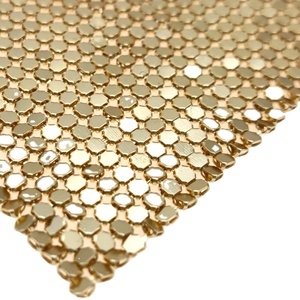 4Mm Kim Loại Tấm Phẳng Sequin Lưới Nhôm Tấm Vàng Màu Kim Loại Sequin Lưới - Product Image 4