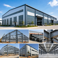 Edificio de Estructura de Acero Prefabricado, Taller Industrial, Almacén, Planta de Manufactura con Sistema de Grúas, Edificio Metálico