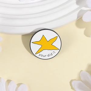 Spilla in smalto <span class=keywords><strong>You</strong></span> Did IT <span class=keywords><strong>Meme</strong></span> Star, spilla a forma di meteorite irregolare, distintivo da borsa e risvolto, gioielli regalo, nichel nero UV - Product Image 1