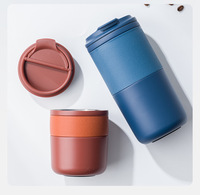 Tasse isotherme portable élégante et durable de 550 ml en acier inoxydable pour café, idéale pour la maison, le camping, la voiture et le bureau