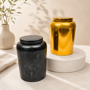 Ready Stock Vintage Round Tea <b>Tin</b> Can Airtight Metal <b>Storage</b> Jar For 120g Tea Dried Tangerine Peel Xiaoqinggan White Tea Gift - Product Image 1