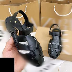 Nuovi Modelli Estivi di <span class=keywords><strong>Sandali</strong></span> da Donna Taglia Grande con Fibbia ad Anello, <span class=keywords><strong>Intrecciati</strong></span>, Tinta Unita, Semplici e Versatili per Uso Esterno - Product Image 2