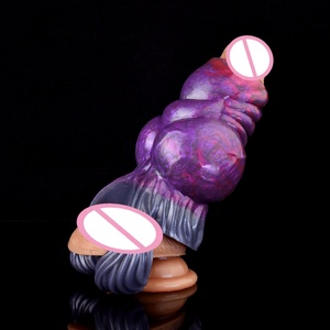 N-5148 Soft Liquid Silicone Realistic <b>Dildo</b> Hollow Fantasy Sleeves for Men - Product Image 3