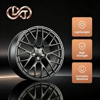 Rueda Forjada Multirradio de Malla Metálica Gris Mate, Estilo OE, Piezas de Repuesto para Automóvil, Alta Capacidad de Carga, Exportación a Granel
