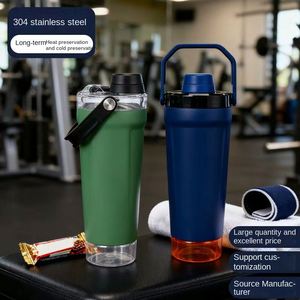 New Stainless Steel Vacuum Travel <b>Mug</b> <b>Large</b> Capacity 6-12 Hours Thermal Insulation Portable Straw for Fitness Protein Shakes - Product Image 5