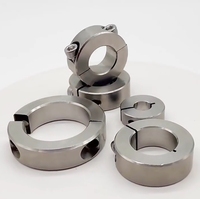 Colliers de blocage d'arbre en acier inoxydable usinés CNC sur mesure LeGood, ID 30mm, OD 54mm, hauteur 15mm avec vis à tête hexagonale