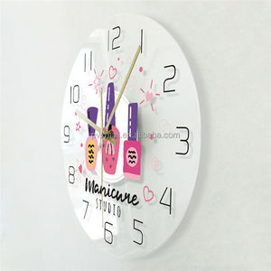 Orologio <span class=keywords><strong>da</strong></span> <span class=keywords><strong>Parete</strong></span> Rotondo in Acrilico Solido, Decorazione Nordica Moderna <span class=keywords><strong>da</strong></span> 12 Pollici, Arredo <span class=keywords><strong>per</strong></span> <span class=keywords><strong>Salone</strong></span> di Bellezza, Orologio <span class=keywords><strong>da</strong></span> <span class=keywords><strong>Parete</strong></span> Unico in Acrilico - Product Image 2