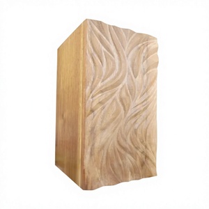 Engraved Solid Wooden Urn <b>Box</b> Cremation Urn <b>for</b> Human <b>Ashes</b> With Free Velvet Bag - Product Image 1
