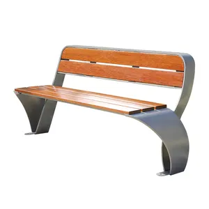 metal patio benches back rest outdoor seating wooden park bench seat garden furniture