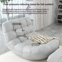 Fauteuil paresseux individuel en forme de pouf, convertible en lit, idéal pour la chambre, le balcon et la maison, pour la détente quotidienne.