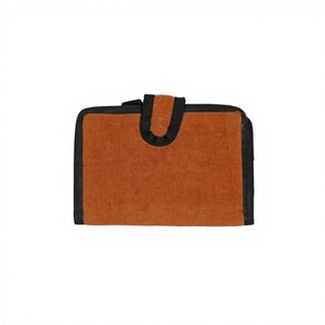 Petit sac fourre-tout pliable en jute à motif géométrique, écologique, fait main, pour femme, réutilisable, décontracté - Product Image 1