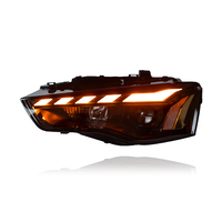 Ensemble de phares LED KGKB pour Audi A5 S5 RS5 B8 2008-2016, style RS, lentille de projecteur 6500K, clignotants séquentiels, mise à niveau Plug & Play
