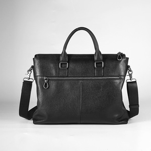 Men's Genuine Leather <b>Briefcase</b> 14 Inch Large Capacity Business Travel Bag With Deer Pattern - Product Image 2