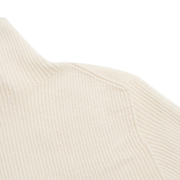 Pull en laine pour femme personnalisable, coupe ajustée, haute élasticité, col roulé mi-haut sans couture, 100 % laine Consinee haute densité