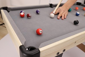 Mesa de Billar Deportiva para Interiores de 35 Pulgadas con Rieles y Bolsillos de Plástico, Mesa de Snooker Ecológica y Duradera para Niños - Product Image 5