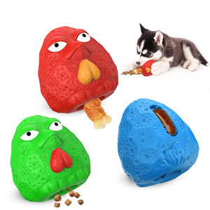 ผลิตภัณฑ์ที่เป็นกลาง ของเล่นเคี้ยวสำหรับสุนัข 98x94x97 มม. ของเล่นทำความสะอาดฟันยางสำหรับสุนัข สีแดง สีเขียว สีฟ้า - Product Image 1