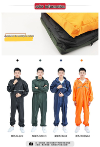 Chubasquero con capucha unisex, ropa de seguridad reflectante de una pieza, monos impermeables aislados para uniforme de trabajo protector - Product Image 5