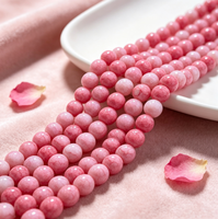 Perles de verre rondes colorées en gros, directement de l'usine, 8 mm, teintes à l'eau, perles en vrac pour la fabrication de bracelets, colliers et accessoires de bijouterie