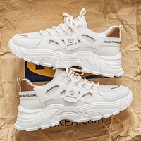 Chaussures de skate basses pour hommes, noires, respirantes, en mesh, antidérapantes, baskets décontractées