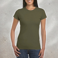 T-shirt décontracté à manches courtes pour femme, en coton Pima respirant et anti-rétrécissement, avec boutons et sérigraphie, idéal pour le quotidien