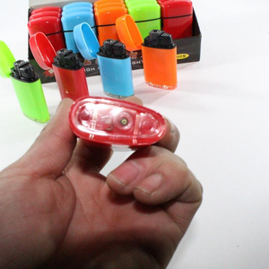 Briquet de camping classique personnalisé avec logo, coupe-vent, rechargeable, portable, à flamme directe au butane - Product Image 6