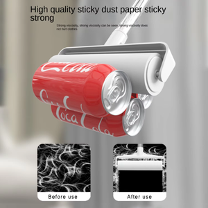 Removedor de Pelos de Cão Ecológico, Rolo Adesivo com Cabo Extensível, Capa de Poeira e Folha Plástica para Roupas - Product Image 3