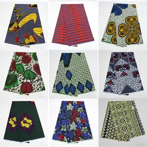 good quality garment kente fabric ghana wax fabric ringspun cotton 100 cotton combed for Africa clothing