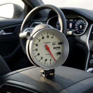 EQUUS 127mm <b>Car</b> Performance Tachometer <b>Model</b> 661 852 with External 5/8" Diameter Shift Light - Product Image 3