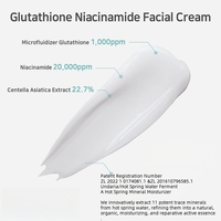 Crème Visage Coréenne Centella Anti-Âge et Anti-Rides 2025 au Glutathion et Niacinamide pour un Teint Éclatant