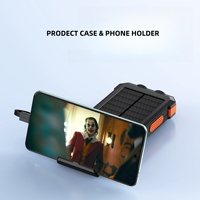 Produits à la mode 2024 20000mAh Banque d'alimentation solaire sans fil étanche PD22.5 Charge rapide avec câbles intégrés et lampe de poche à led