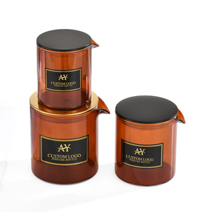 Frasco de Vidrio Ámbar para Aromaterapia, Recipiente Vacío <span class=keywords><strong>con</strong></span> Tapa Personalizable, Color de Tapa y Frasco a Elección para Necesidades Personalizadas - Product Image 2