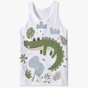 Summer 3D Digital Printed Customizable Cartoon Pattern Men's <b>Sleeveless</b> Casual Sports Tank <b>Top</b> - Product Image 3