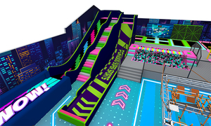 Qiaoqiao <span class=keywords><strong>Parque</strong></span> Infantil Comercial de 2000 m² con Temática Espacial, Toboganes LED Grandes, Juegos Interactivos y Suaves, Equipo de Juegos Interior para Niños - Product Image 2