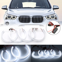 Cristal PC 4*146mm Anneau Angel Eyes Led pour Voitures Blanc Haute Luminosité Angel Eyes Led Anneau