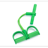 YETFUL Corde de Résistance à Pédales 4 Tubes, Équipement d'Exercice Abdominal et Cheville, Fitness Élastique pour Entraînement Sportif, Corde de Traction pour Sit-Up Corps