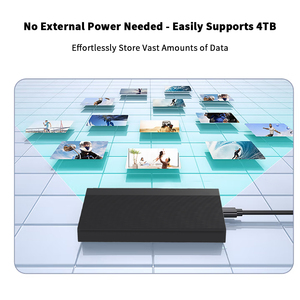 TRANSBLUE USB 3.0 SATA 2.5 inç SSD sabit Disk kasa ABS bilgisayar donanımı ve yazılım harici sabit Disk muhafaza - Product Image 5