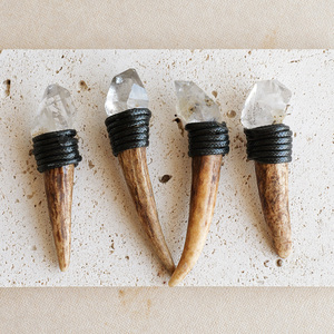 Vente en gros : <span class=keywords><strong>Baguette</strong></span> de cristal naturel de <span class=keywords><strong>diamant</strong></span> de Herkimer en forme de bois de cerf, outil d'altier pour la guérison énergétique Reiki et l'équilibrage énergétique, idéal pour les cadeaux - Product Image 1