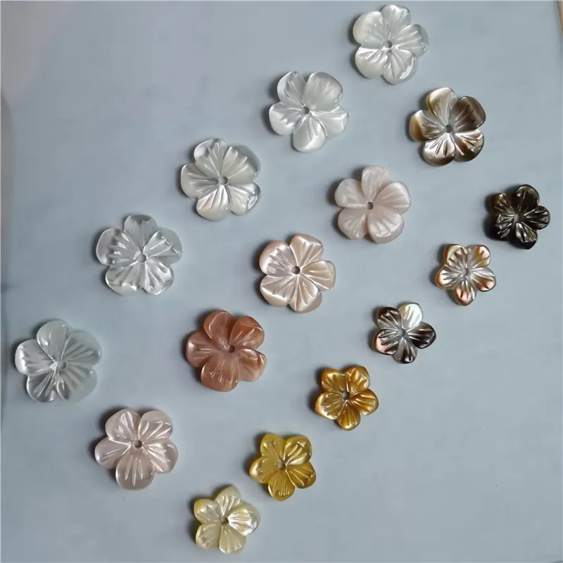 도매 절묘한 어머니 진주 쉘 조각 꽃 구슬 매화 꽃 보석 만들기 액세서리