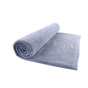 Serviette de salon en microfibre grande taille avec logo personnalisé pour femmes, séchage rapide et doux, avec bande élastique, turbans pour cheveux mouillés - Product Image 1