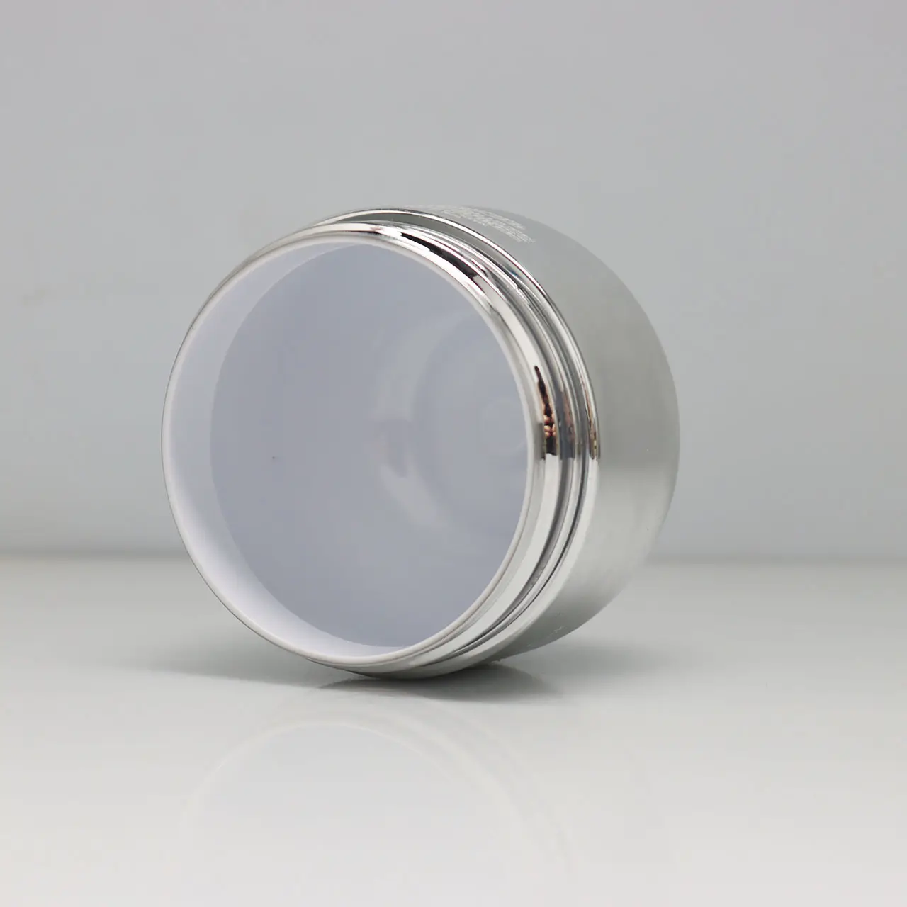 Luxo 160 g plástico prata creme jar corpo manteiga rosto creme cosmético frasco recipiente