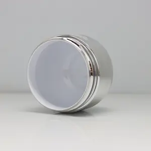 Sang Trọng 160 G Nhựa Bạc Kem Jar Cơ Thể Bơ Mặt Kem Mỹ Phẩm Container Jar