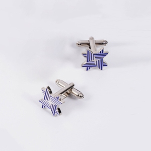 Gemelos de lujo de titanio con logotipo personalizado y esmalte cocido para camisa, conjunto personalizado para ropa formal, bodas y fiestas de cumpleaños - Product Image 5
