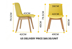 PP Fiber Reinforced <b>Stackable</b> <b>Dining</b> <b>Chairs</b> Wood Legs-Modern Design for Home Commercial Use (Entry Hotels) | 3-Year Warranty - Product Image 6