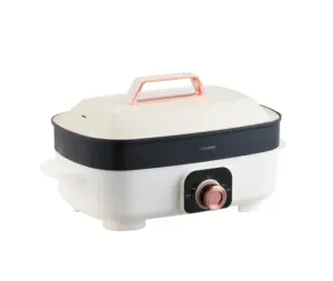 Elektrischer Multicooker mit Kochöfen zum Grillen Backen Kochen BBQ und Warmtopf