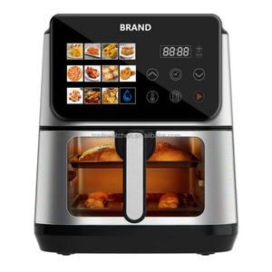 หม้อทอดไร้น้ำมันขนาดใหญ่ 10 ลิตร 8 ลิตร 6.5 ลิตร พร้อมฟังก์ชั่นย่าง อบ ปิ้งขนมปัง ทำอาหารเพื่อสุขภาพ ด้วยฮีตเตอร์สองตัว ทำจากสแตนเลส - Product Image 5