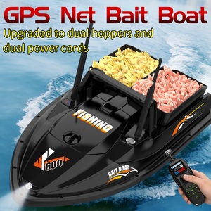 เรือตกปลา V600GPS พร้อมระบบ GPS โซนาร์ ฟิวเวอร์บูท แบบสองช่องเก็บเหยื่อ 200 จุด 500 เมตร 3 กิโลกรัม ระบบกลับอัตโนมัติ พร้อมรีโมทควบคุม รองรับระบบโซนาร์ - Product Image 2
