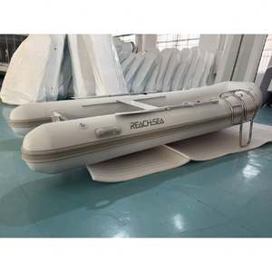 Bote Neumático RIB Hypalon Reachsea para 7 Personas, 420 cm, Color Gris, de Lujo, OEM ODM, con Toldo y <span class=keywords><strong>Escalera</strong></span> para Deportes - Product Image 1