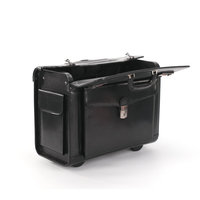 Valise trolley populaire en cuir PU style dessin animé pour pilote et steward, bagage d'embarquement pour avion, mallette d'affaires écologique
